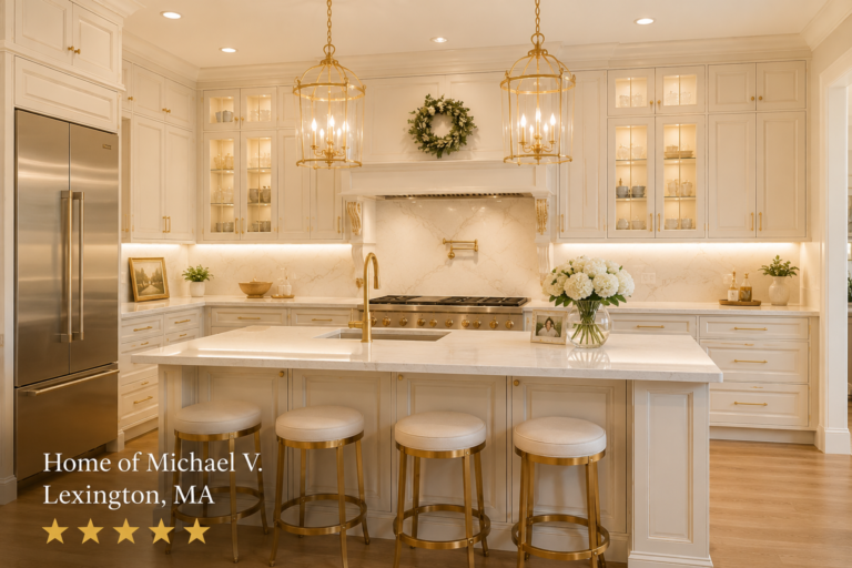 Custom Cabinet Refinishing in a Luxury Estate